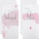 image 1 of Bridesmaid and Usher Thank You Cards Pack of 10 in 2 Contemporary Designs