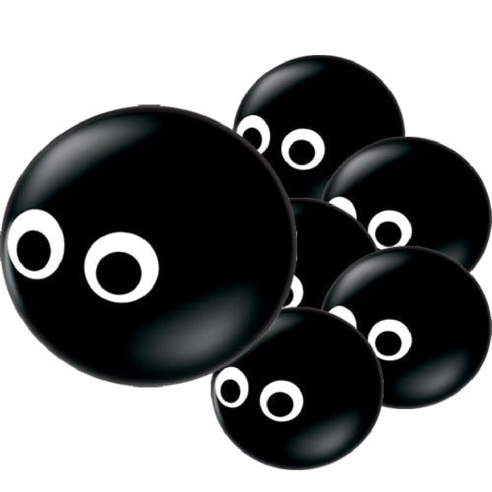 Spider Eyes Topprint Halloween Round Mini Latex Qualatex Balloons 13cm / 5 in - Pack of 100