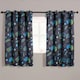 image 1 of OHS Kids Gaming Blackout Eyelet Curtains Ring Top Ready Made Panel Pair, 66x54" Blue | Navy Blue