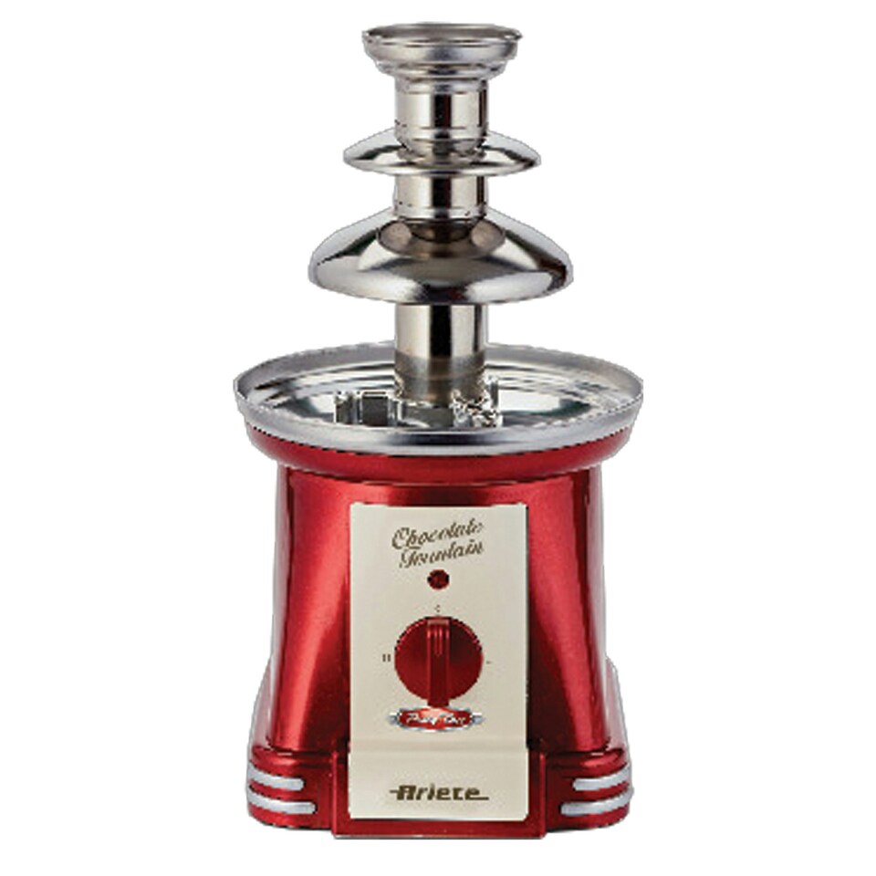 image 1 of Ariete 2962 Party Time Chocolate Fountain, Vintage Style, Red