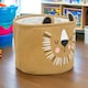 image 6 of 2 Pc Kids Animal Character Storage Baskets Toys Space Saving Organiser Hampers | Gold | Gold Lion
