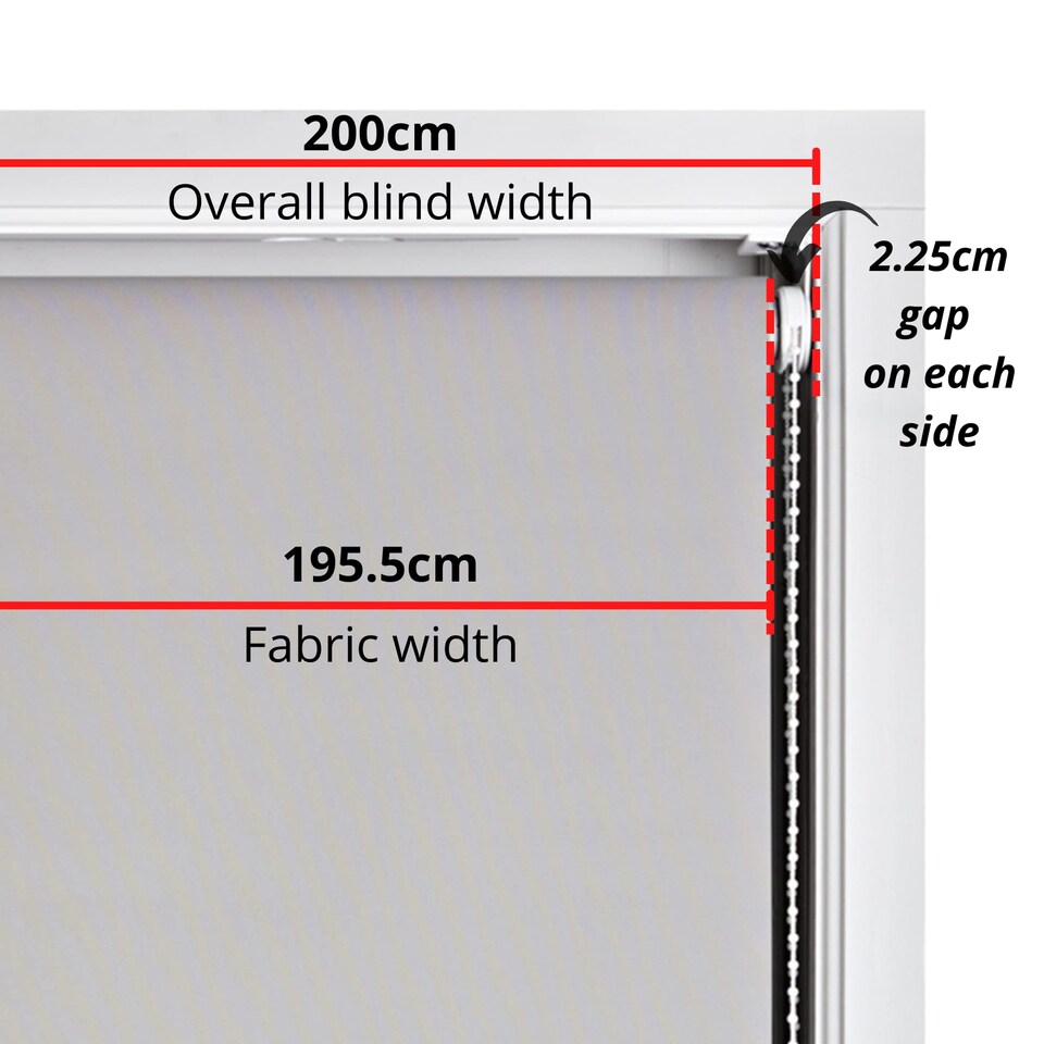 image 1 of FURNISHED Thermal Blackout Roller Blinds with Glitter Edge - (W)200cm x (L)210cm | Black | Black | (W) 200cm x (L) 210cm