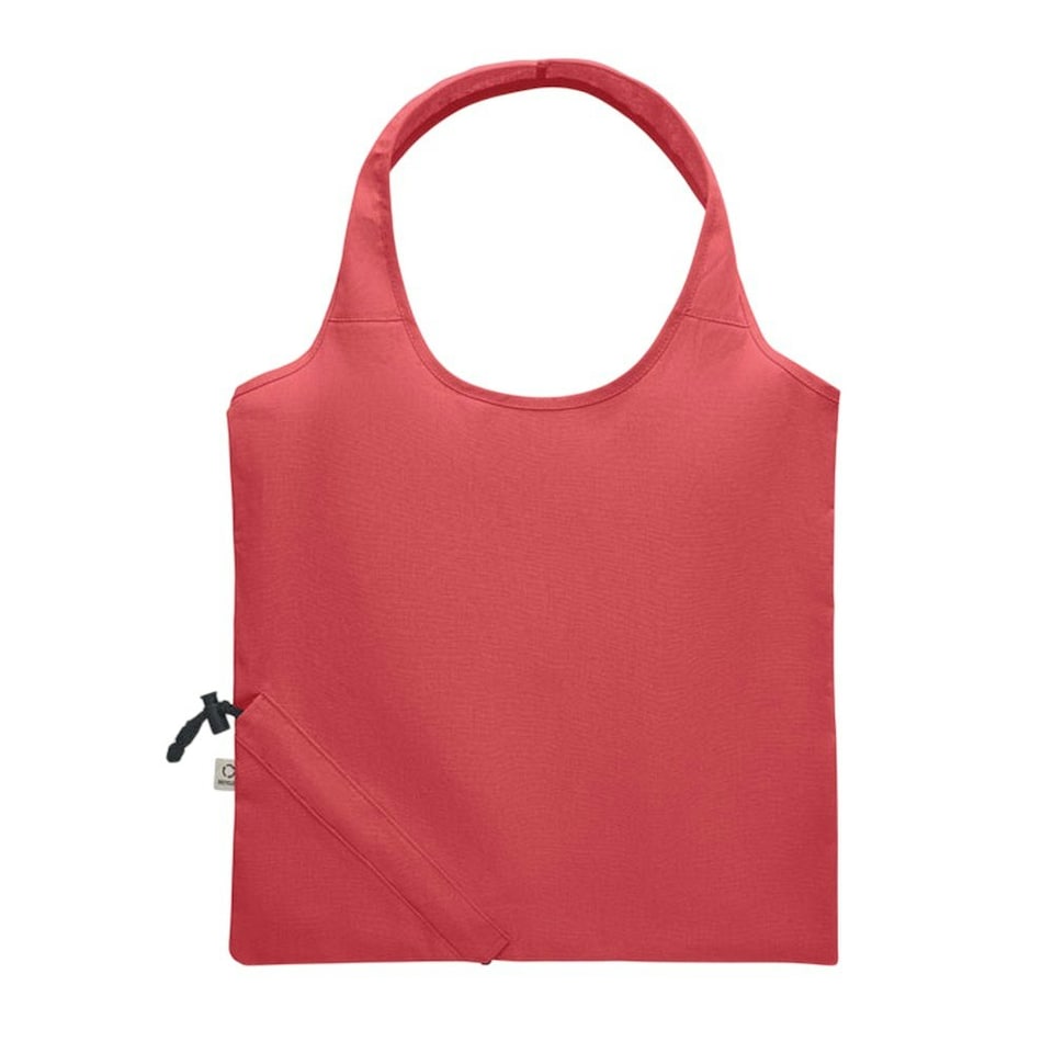 image 1 of MidOcean Carrie Foldable Shopper Bag - Red - One Size Red