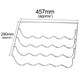 image 9 of SPARES2GO Wine Bottle Rack Shelf Insert compatible with Electrolux Fridge (457 x 290 x 70mm) Silver
