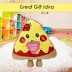 image 8 of Pizza Soft Toy Cute Plushie Huggable Cuddly Stuffed Toy 20cm Yellow