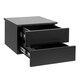 image 4 of Avignon Bedside Table with 2 Drawers in Black