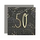 image 1 of Dots Design Contemporary Luxury Foiled 50th Birthday Card