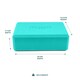 image 5 of Myga Pair of Foam Yoga Blocks - Turquoise