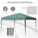 image 3 of Outsunny 3 x 3M Garden Pop Up Gazebo Height Adjustable Marquee Party Tent Wedding Canopy with Carrying Bag, Green