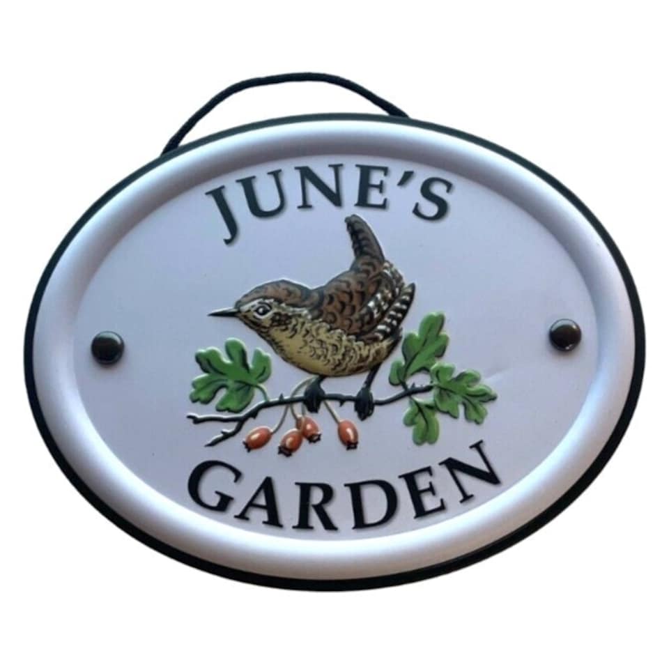 Decorative Bird Garden Sign - June