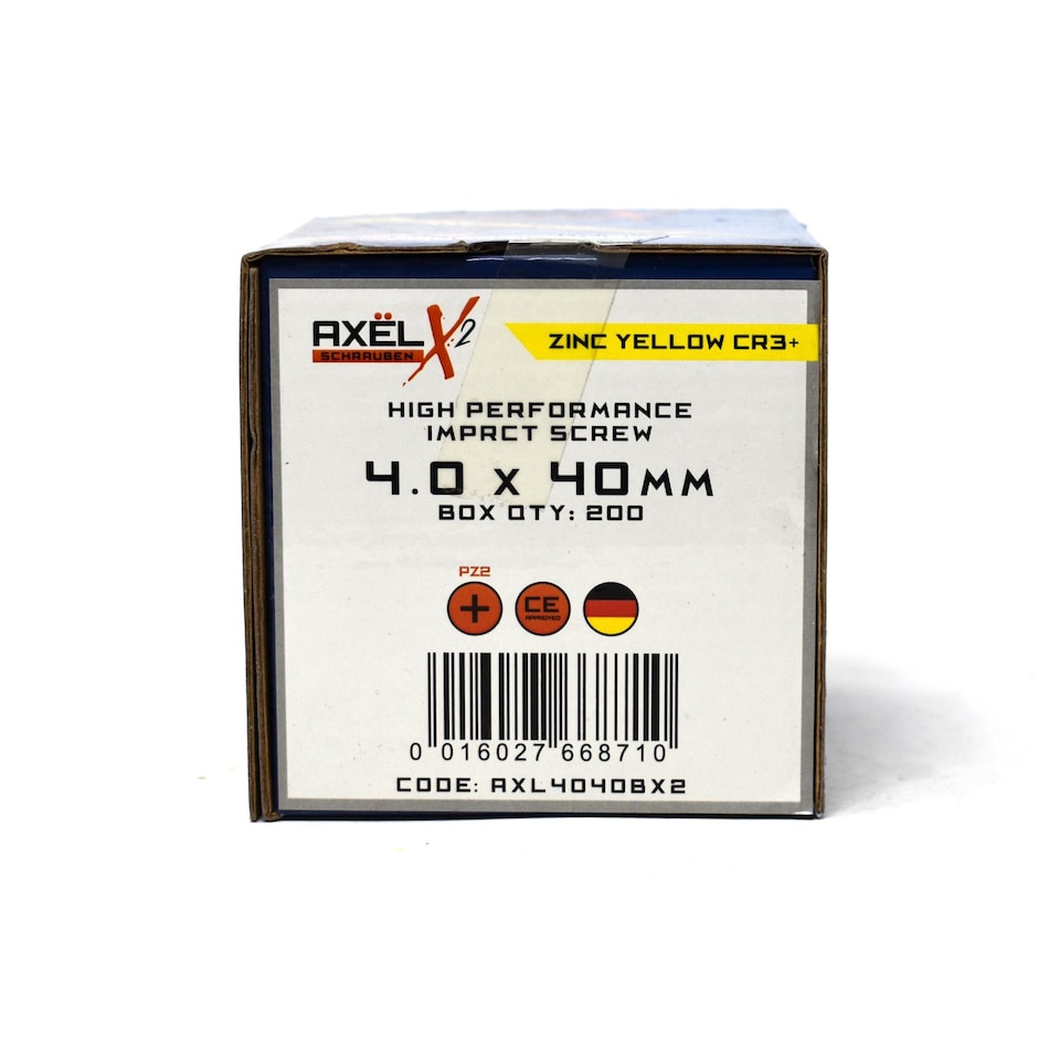image 1 of Axel High Performance Woodscrews (Dia) 4.0mm (L) 40mm - Box of 200