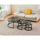 image 2 of Small Side Table Home ESPRIT Black 80 x 80 x 1 cm N/A