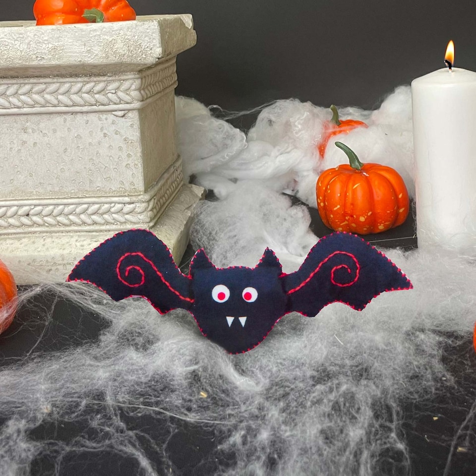 image 1 of PMS Halloween Bat Craft Kit - Felt Activity for Kids, Party Decoration
