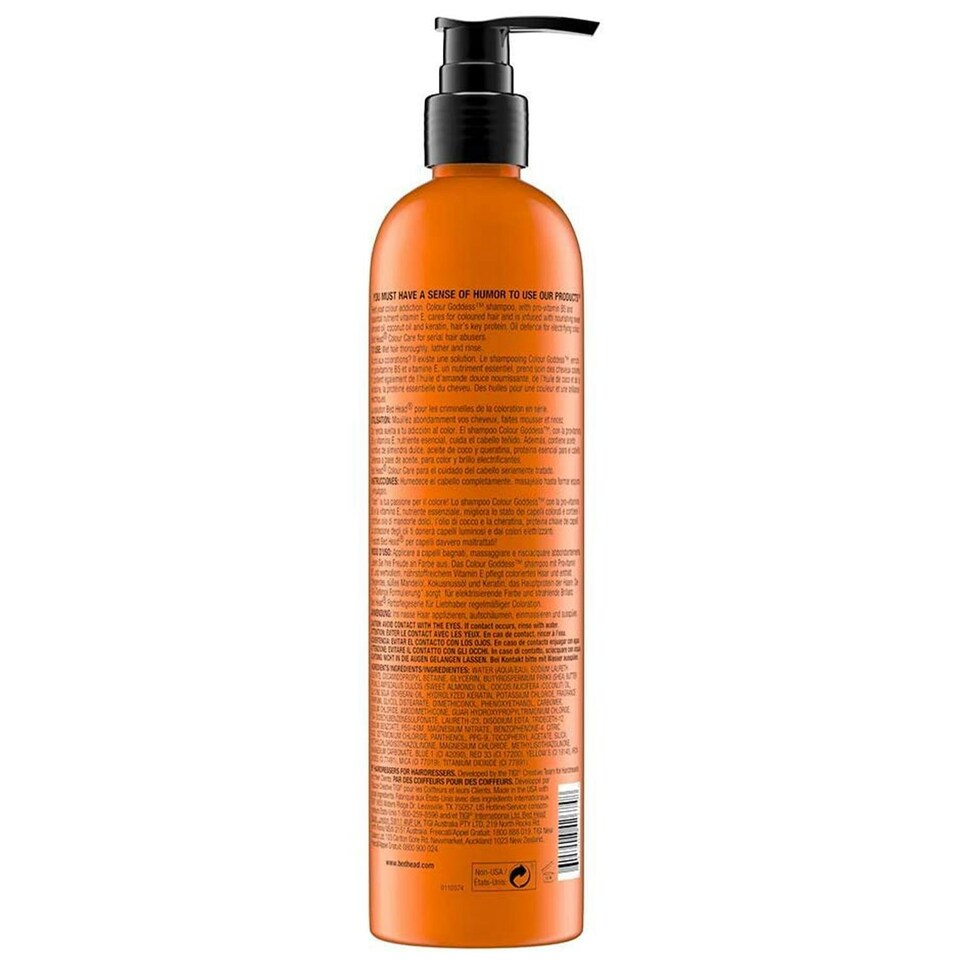 image 1 of Bed Head by TIGI Colour Goddess Shampoo for Coloured Hair 400ml, 2pk