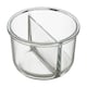 image 5 of Freska 2 Section Round Glass Container With Lid 950 ml