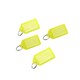 image 5 of Pack of 100 Small Yellow Identity Tag Key Rings