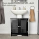 image 2 of VonHaus Shrewsbury Black Under Sink Bathroom Cabinet