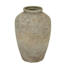 Deruta Large Mottled Vase - Ceramic - L33 x W33 x H50 cm - Grey Grey