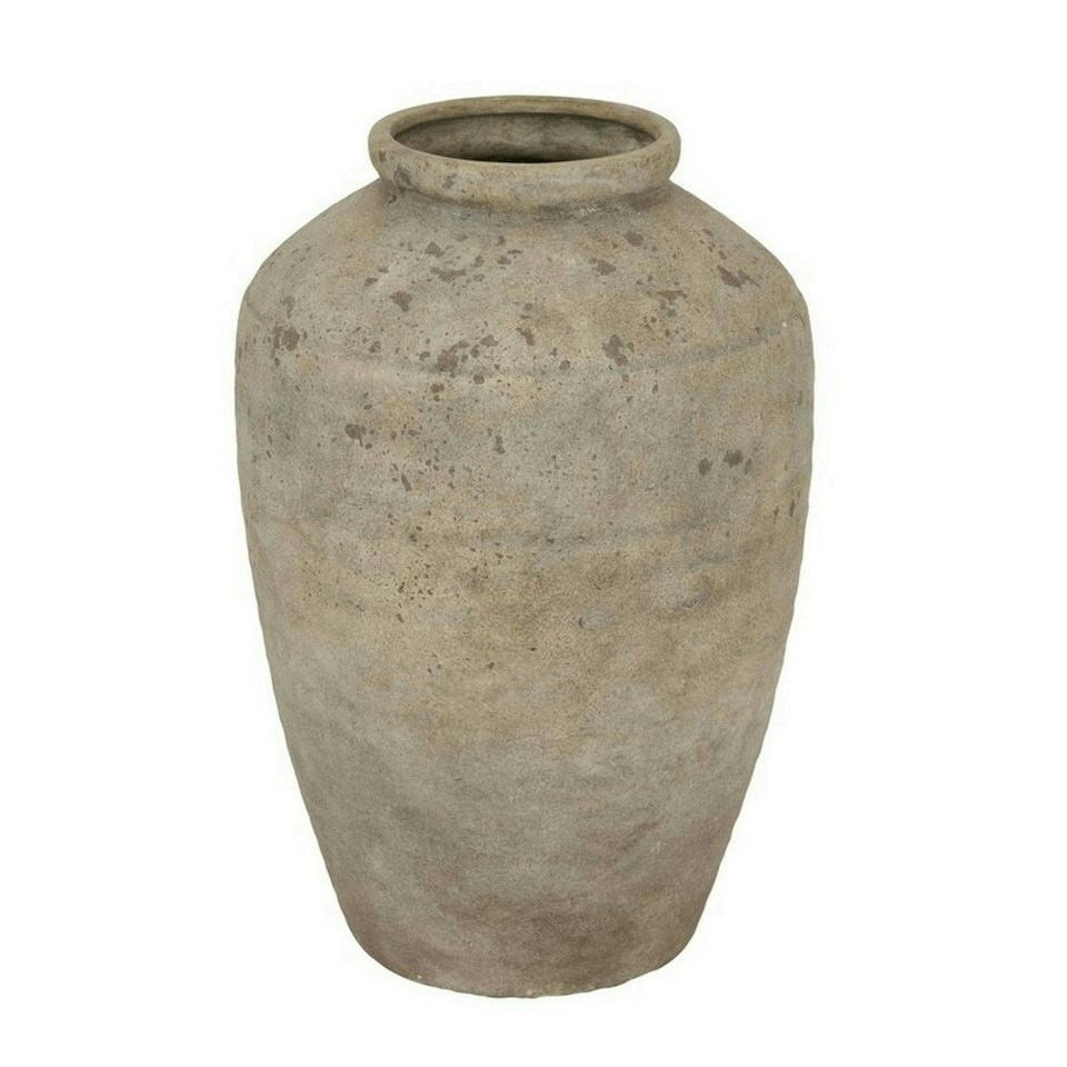 image 1 of Deruta Large Mottled Vase - Ceramic - L33 x W33 x H50 cm - Grey Grey