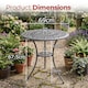 image 9 of Centurion Supports POSITANO Garden and Patio Grey Cast Aluminium Bistro Table | Grey | Grey