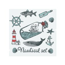 Nauticle Items Splash Back | White