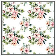Watercolour plants (Picutre Frame) Grey | XS