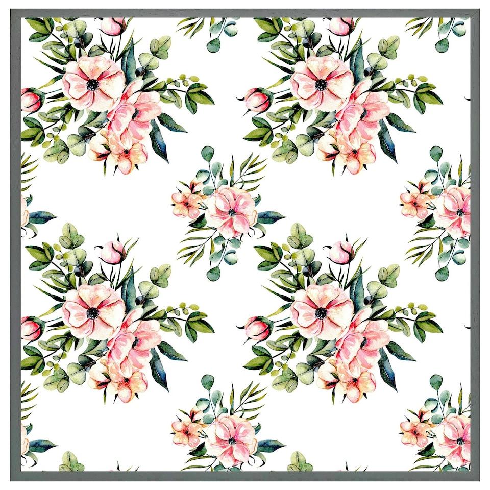 image 1 of Watercolour plants (Picutre Frame) Grey | XS