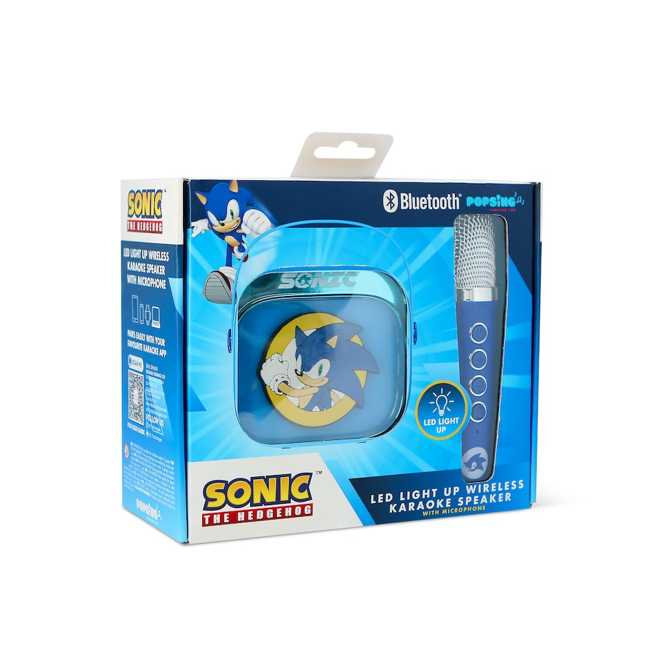 image 1 of OTL Sonic Popsing LED light up wireless Karaoke Speaker with Microphone