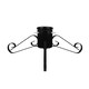 image 1 of Holly International Traditional Metal Scroll Leg Christmas Tree Stand for Real Trees to 2m - Black