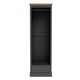 image 2 of Devon 2 Door Wardrobe - Particle Board - L56 x W79.7 x H181.5 cm - Charcoal Black
