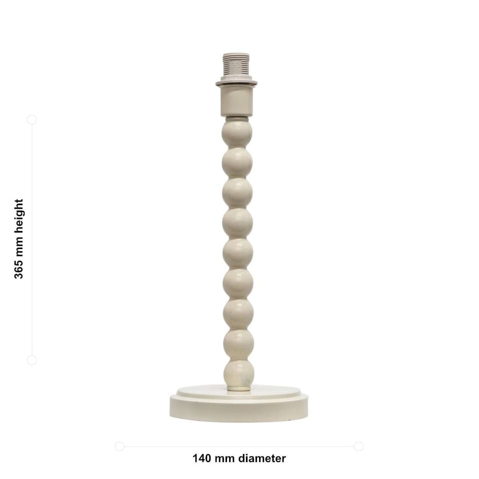 image 1 of Bobbin - Ivory Table Lamp Base