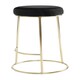 image 4 of Interiors by Premier Manhattan Black Velvet Bar Stool