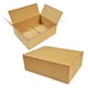 image 2 of 10 x 450x350x160mm Corrugated Postal Parcel Packing Shipping Royal Mail Boxes Brown