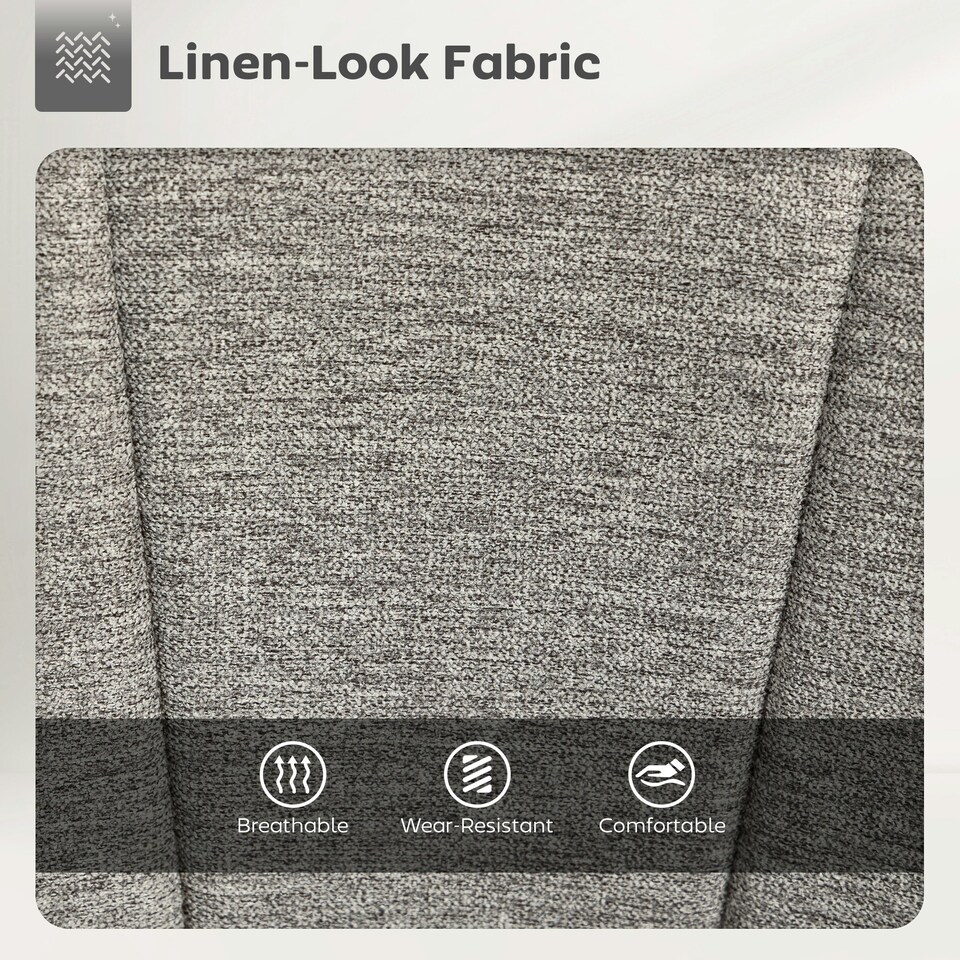 image 1 of HOMCOM Swivel Bar Stools Set of 2 Height Adjustable Bar Chairs Grey | Grey | Adjustable height 62-82 cm | 2