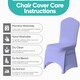 image 3 of Chair Cover Spandex Polyester Stretch Fabric Dining Slipcovers - 10pcs