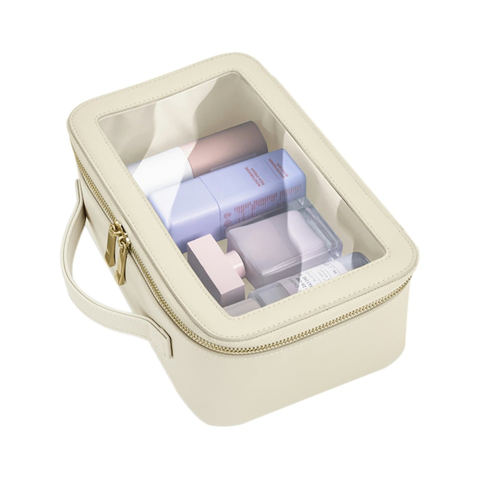 image 1 of Bagbase Boutique Clear Toiletry Bag - Oyster - One Size