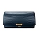 image 5 of Tower Empire Roll Top Bread Bin Midnight Blue & Brass Accents Kitchen Storage