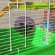 image 8 of PawHut Hamster Cage w/ Water Bottle, Exercise Wheel, Tubes, Ramps - Green