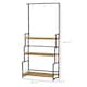image 3 of Outsunny 3 Tiered Plant Stand Rack with Hanging Hooks for Indoor Outdoor