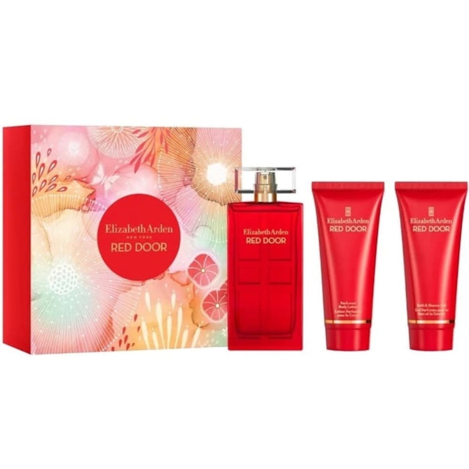 Elizabeth Arden Red Door Gift Set 100ml EDT + 100ml Shower Gel + 100ml Body Lotion