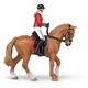 image 2 of PAPO Horses and Ponies Walking Horse and Horsewoman Toy Figure