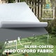 image 9 of PawHut Walk in Chicken Run with Waterproof & UV-Resistant Cover, Hanging Feeder, Perch, Hen Poultry House for 6-8 Chickens, Ducks, Rabbits, Geese, Silver