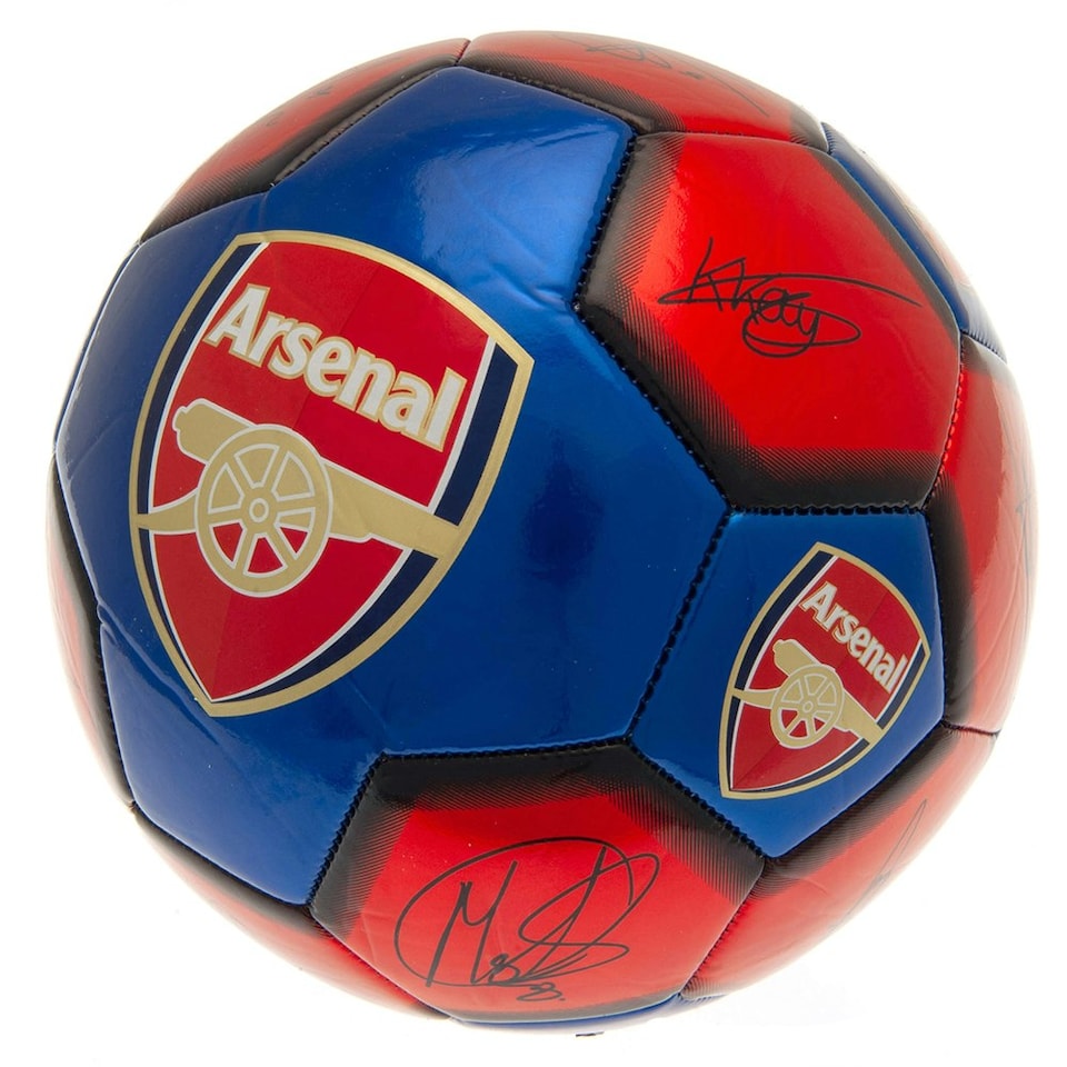 image 1 of Arsenal FC Victory Through Harmony Signature Football - Blue/Red - 5