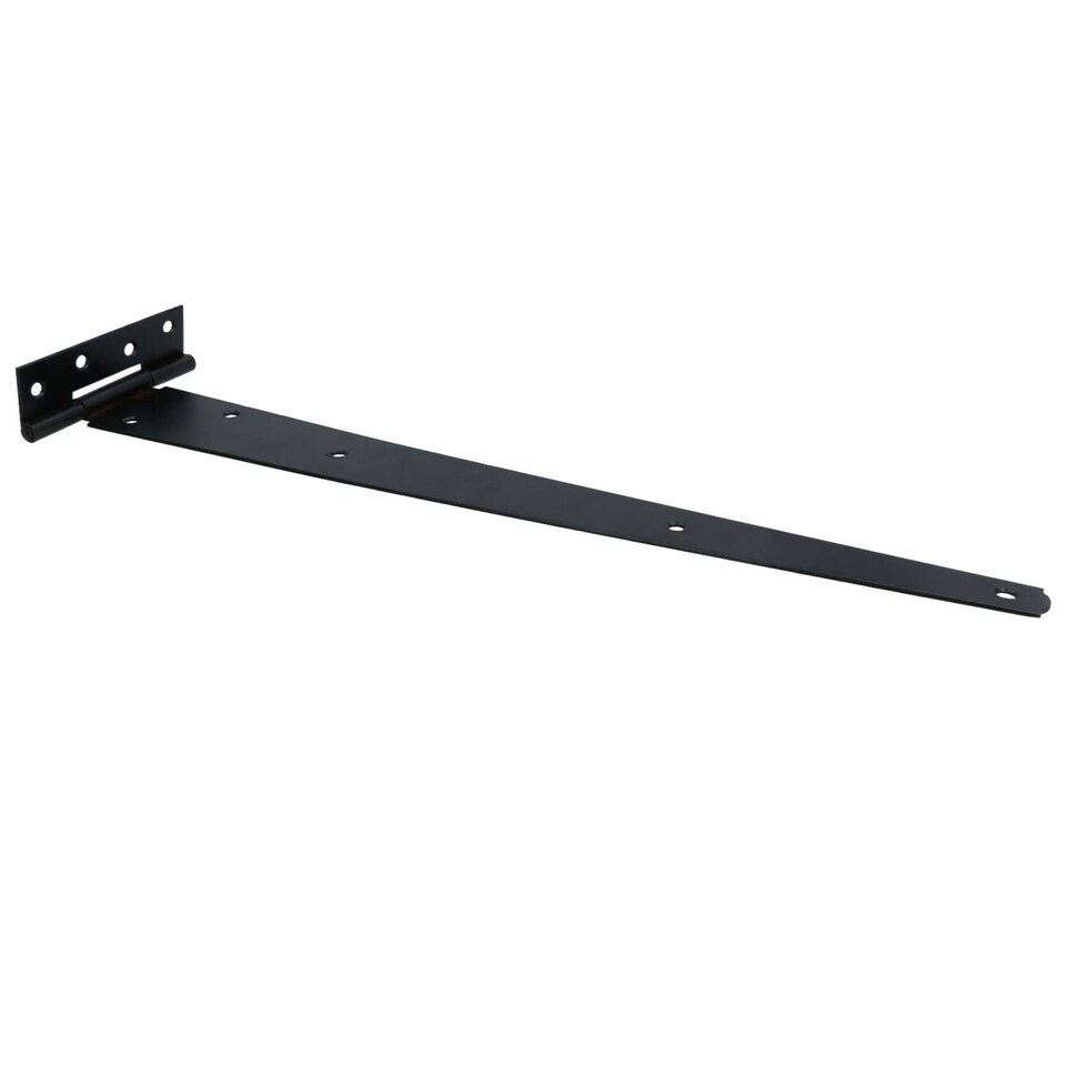 image 1 of 18in / 450mm Heavy Duty T Tee Hinges For Shed + Garden Gates Black Finish 6pc