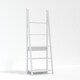 image 1 of Tiva Ladder Bookcase - MDF - L38.6 x W64 x H175.4 cm - White White