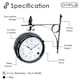 image 9 of Double Sided Paddington Station Outdoor Garden Wall Clock