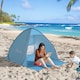 image 2 of Outsunny 2-3 Person Pop up Tent Instant Camping Tent Sun Shade Shelter | Blue | Blue