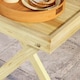 image 8 of Outsunny Wooden Garden Table, Outdoor Side Table 68cmx44cmx75cm, Natural