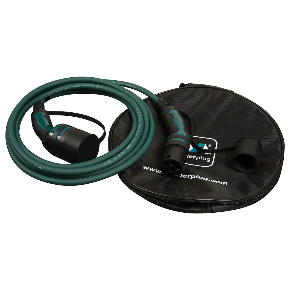 image 1 of Masterplug 5m Mode 3 7.4kW EV Charging Cable Type 2 with Carry Case
