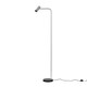 image 3 of ValueLights Selbourne Modern Cool Grey and Black GU10 Angled Floor Lamp with Black Marble Base - Includes 5W LED Bulb 3000K